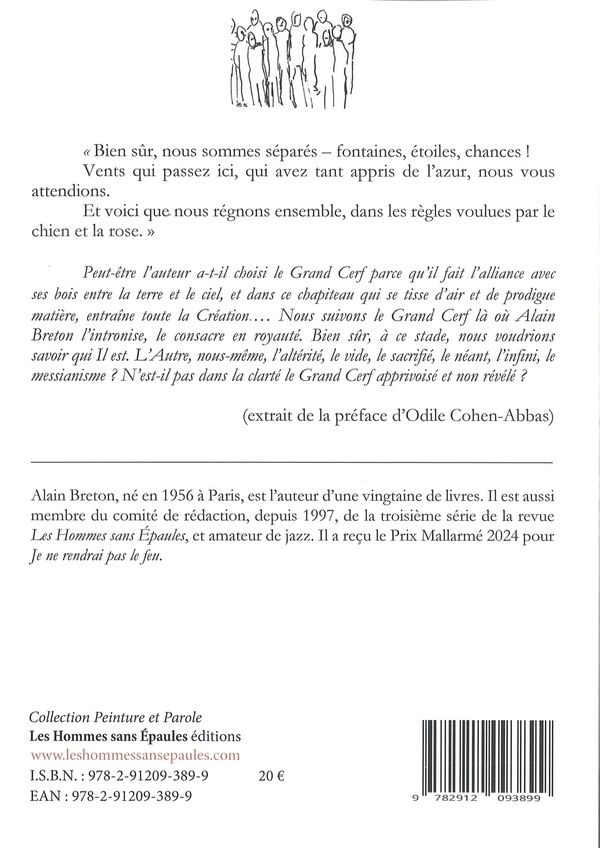 Quatrième de couverture de « En attendant qu'ait parlé le Grand cerf »