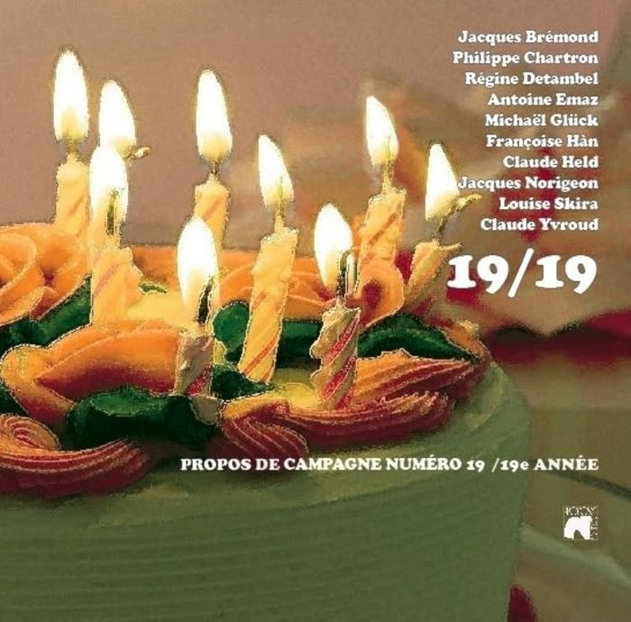 Couverture du livre « 19/19 » de Collectif, librairie Les Contes Infusés à Corte
