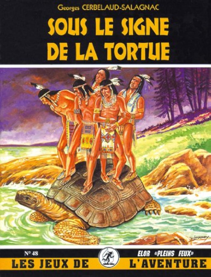 Couverture du livre « SOUS LE SIGNE DE LA TORTUE. LEGENDE INDIENNE - JDA 48 » de Cerbelaud-Salagnac (, librairie Les Contes Infusés à Corte