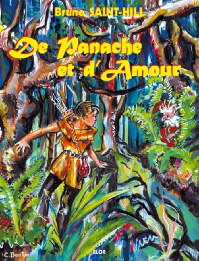 Couverture du livre « DE PANACHE ET D'AMOUR », librairie Les Contes Infusés à Corte