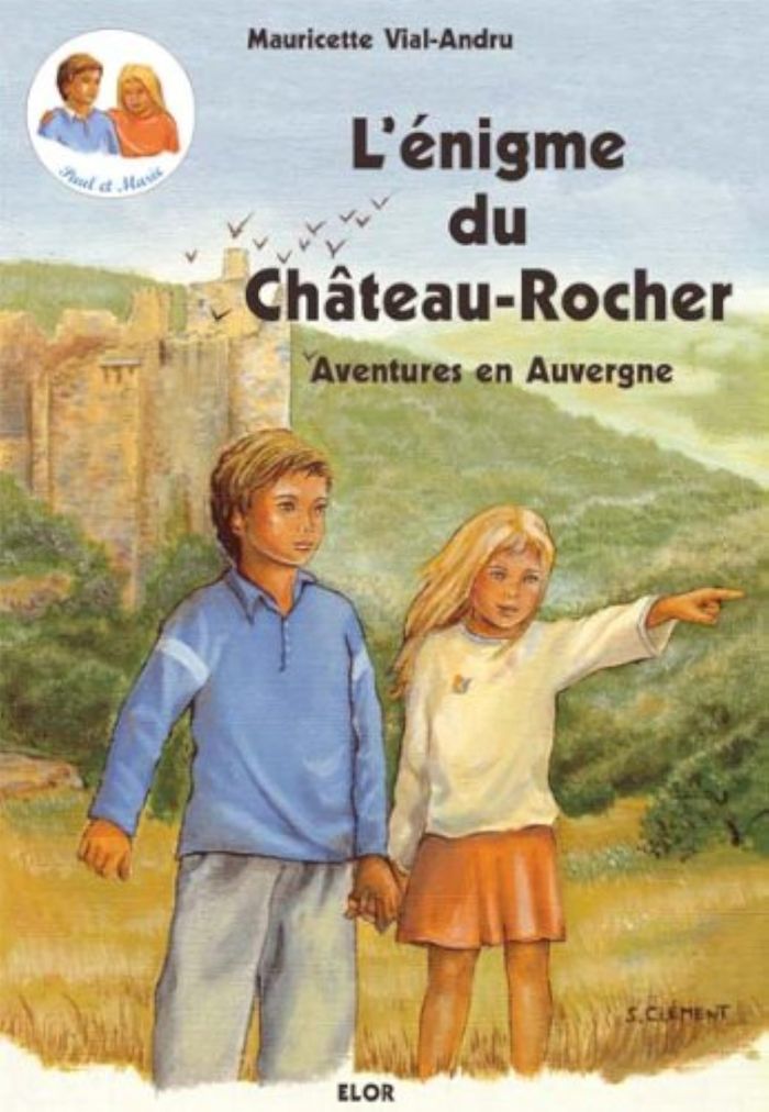 Couverture du livre « L'ENIGME DU CHATEAU-ROCHER - AVENTURES EN AUVERGNE » de Vial-Andru (mauricet, librairie Les Contes Infusés à Corte