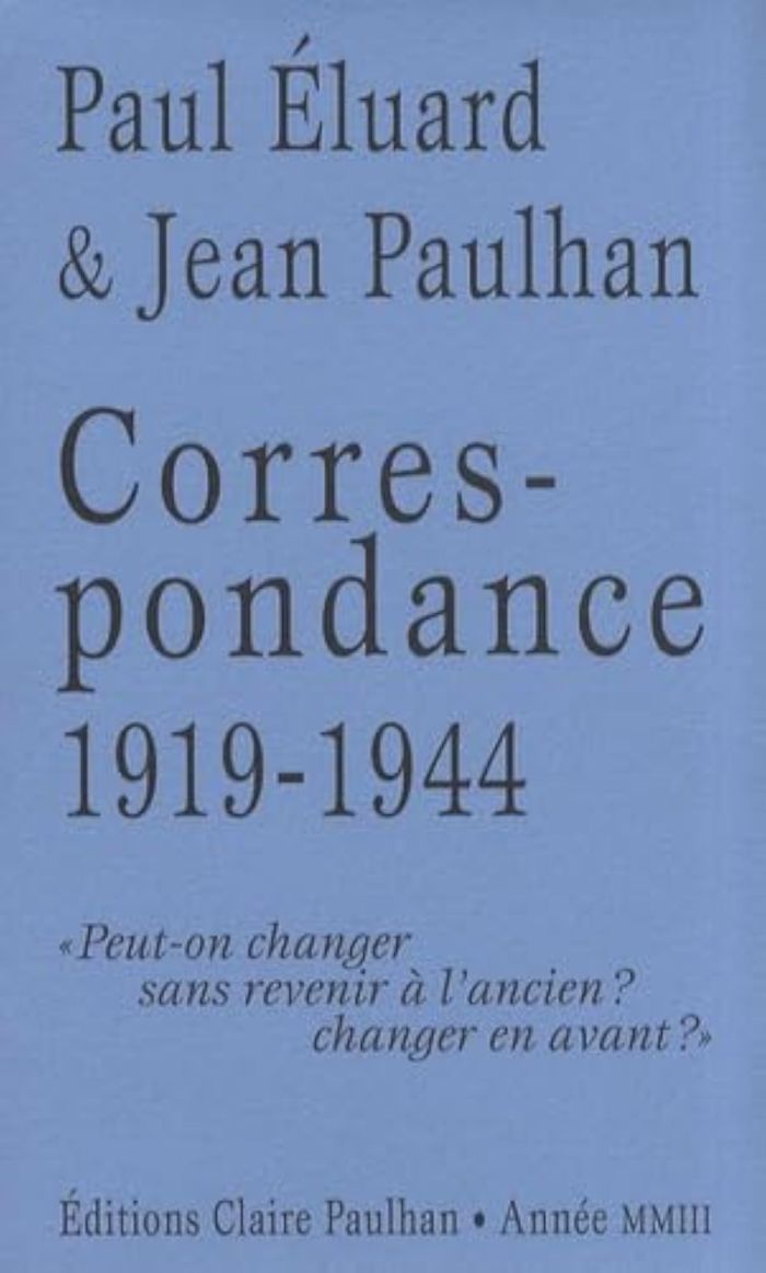 Couverture du livre « CORRESPONDANCE 1919-1944 - "PEUT-ON CHANGER SANS REVENIR A L'ANCIEN ? CHANGER EN AVANT ?" », librairie Les Contes Infusés à Corte
