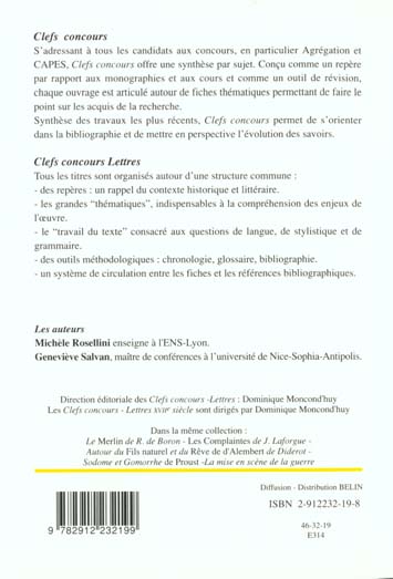 Quatrième de couverture de « LE FRANCION DE CHARLES SOREL »