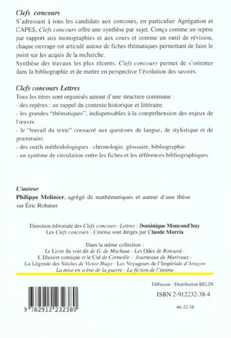 Quatrième de couverture de « MA NUIT CHEZ MAUD D'ERIC ROHMER »