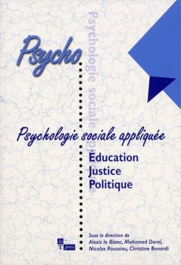 Couverture du livre « PSYCHOLOGIE SOCIALE APPLIQUEE: EDUCATION, JUSTICE ET SOCIETE (VOLUME 1) » de Xxx, librairie Les Contes Infusés à Corte