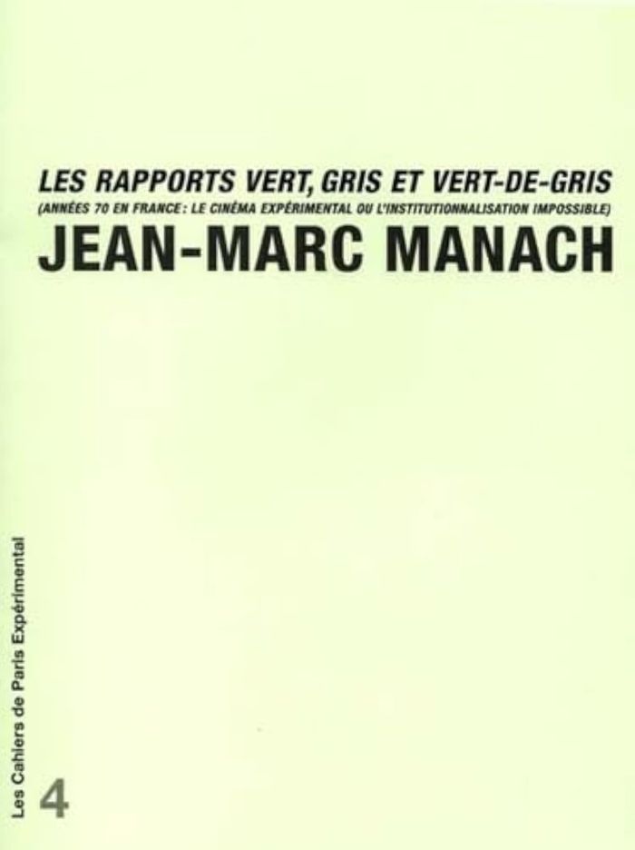 Couverture du livre « CAHIER 4-RAPPORTS VERTS, GRIS ET VERT DE » de Jean-Marc Manach, librairie Les Contes Infusés à Corte