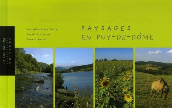 Couverture du livre « PAYSAGES EN PUY-DE-DOME », librairie Les Contes Infusés à Corte