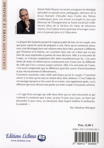 Quatrième de couverture de « LE COUPLE, A LA RENCONTRE DE L'AUTRE »