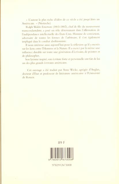 Quatrième de couverture de « ESSAIS 1 »