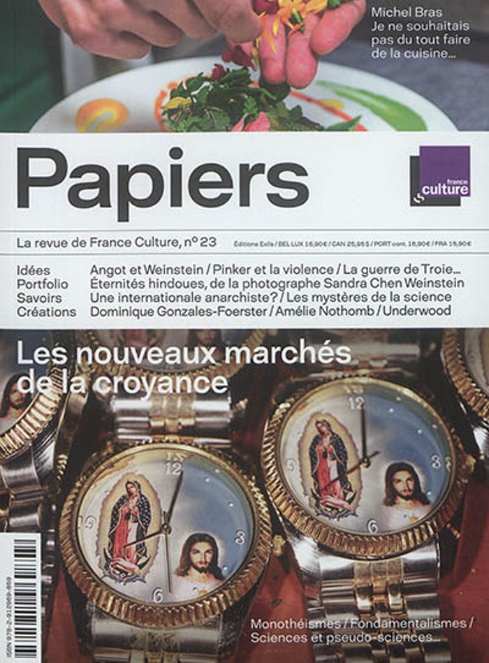 Couverture du livre « PAPIERS, LA REVUE DE FRANCE CULTURE, N 23 », librairie Les Contes Infusés à Corte