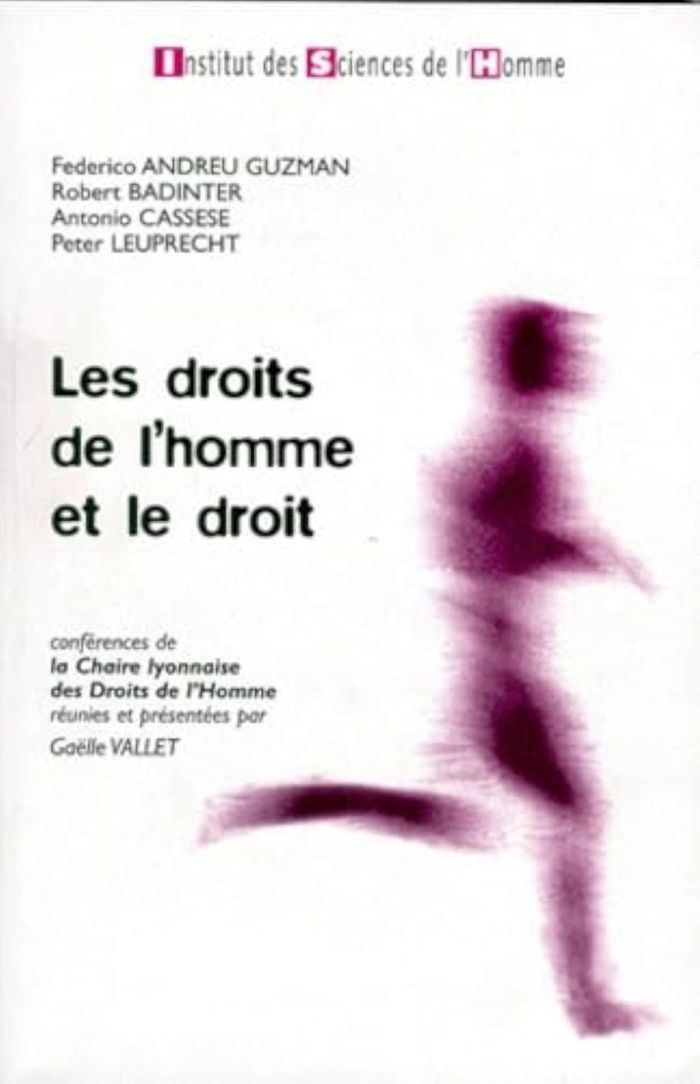 Couverture du livre « DROITS HOMME ET DROIT. CONFERENCES CHAIRE LYONNAISE DROITS HOMME. » de Vallet/, librairie Les Contes Infusés à Corte