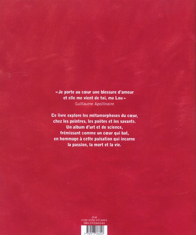 Quatrième de couverture de « L'ART ET LE COEUR »