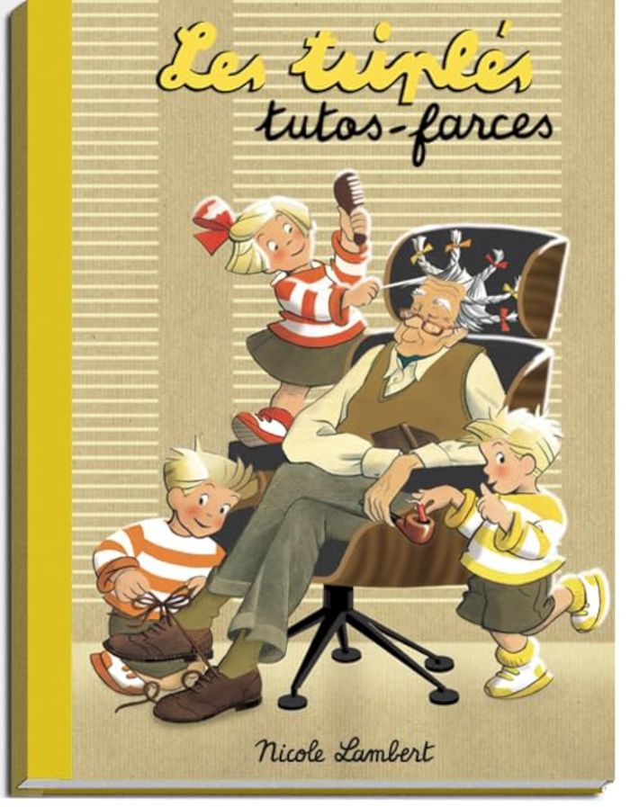 Couverture du livre « Les triplés tutos-farces » de Nicole Lambert, librairie Les Contes Infusés à Corte