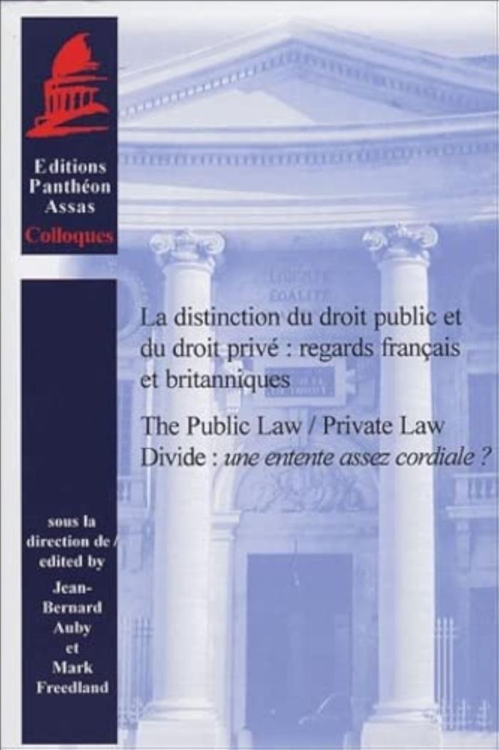 Couverture du livre « LA DISTINCTION DU DROIT PUBLIC ET DU DROIT PRIVE. REGARDS FRANCAIS ET BRITANNIQU » de Auby J.-B. F M., librairie Les Contes Infusés à Corte