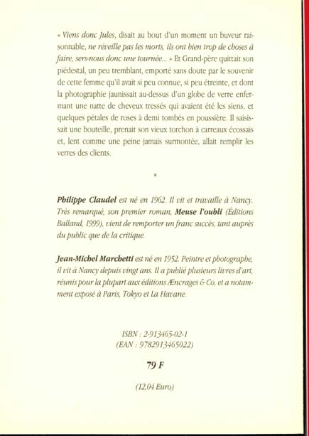 Quatrième de couverture de « LE CAFE DE L'EXCELSIOR »