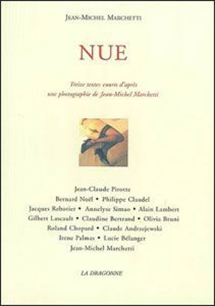 Couverture du livre « NUE » de J-M. Marchetti, librairie Les Contes Infusés à Corte