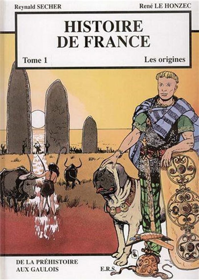 Couverture du livre « HISTOIRE DE FRANCE TOME 1 - LES ORIGINES - DE LA PREHISTOIRE AUX GAULOIS » de Honzec/secher Le, librairie Les Contes Infusés à Corte