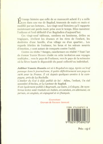 Quatrième de couverture de « HISTOIRES DE JOUR, CONTES DE NUIT »
