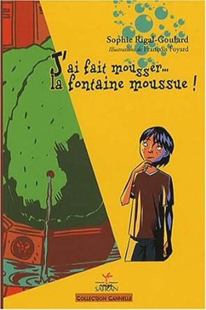 Couverture du livre « J'ai fait mousser la fontaine moussue » de Sophie Rigal-Goulard, librairie Les Contes Infusés à Corte