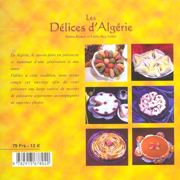 Quatrième de couverture de « DELICES D'ALGERIE »