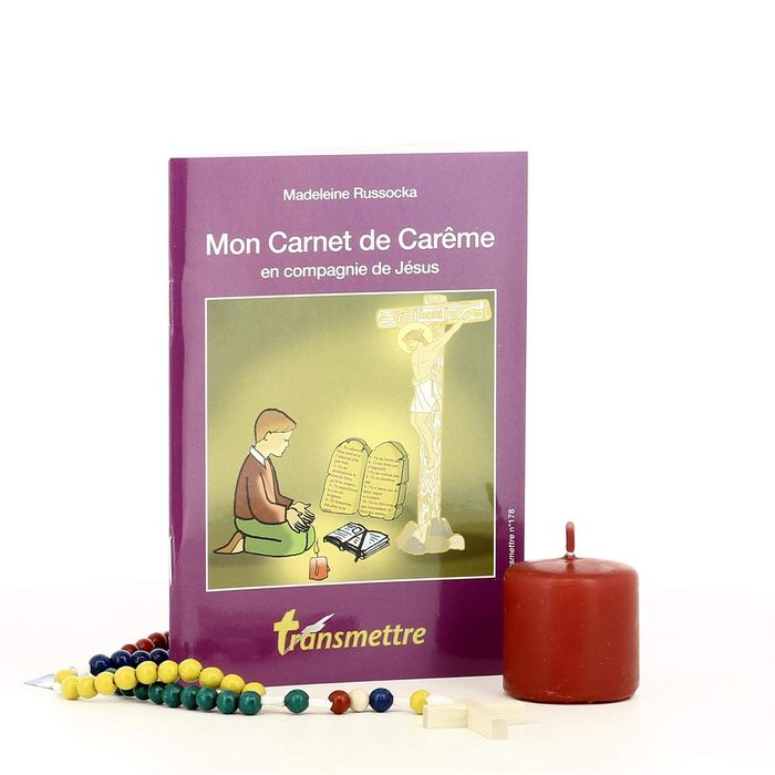 Couverture du livre « MON CARNET DE CAREME - EN COMPAGNIE DE JESUS », librairie Les Contes Infusés à Corte