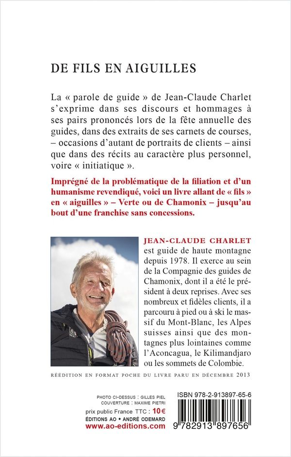 Quatrième de couverture de « DE FILS EN AIGUILLES (PAROLE DE GUIDE) (POCHE) »