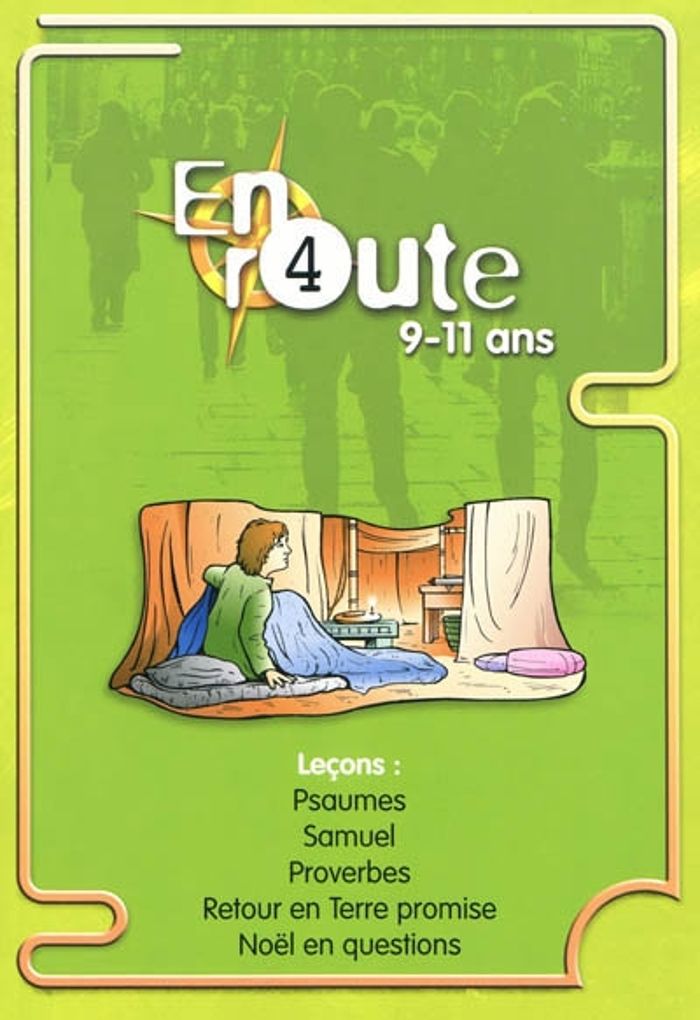 Couverture du livre « EN ROUTE 4 - PSAUMES, SAMUEL, PROVERBES, RETOUR EN TERRE PROMISE, NOEL EN QUESTIONS » de Collectif, librairie Les Contes Infusés à Corte