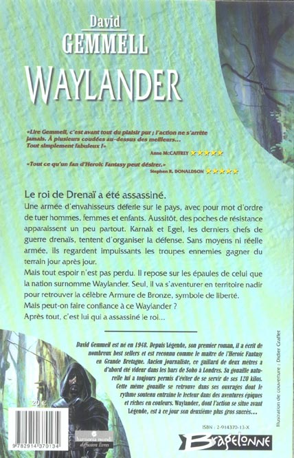 Quatrième de couverture de « WAYLANDER »