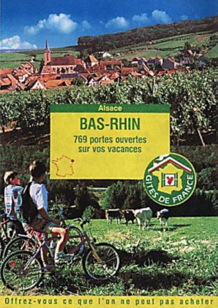 Couverture du livre « GITES DU BAS RHIN 2002 » de Gbr, librairie Les Contes Infusés à Corte