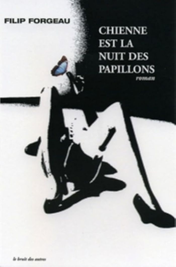 Couverture du livre « CHIENNE  LA NUIT DES PAPILLONS » de Filip Forgeau, librairie Les Contes Infusés à Corte