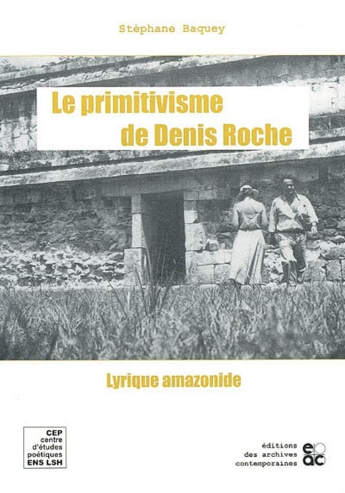 Couverture du livre « LE PRIMITIVISME DE DENIS ROCHE » de Stephane Baquey, librairie Les Contes Infusés à Corte