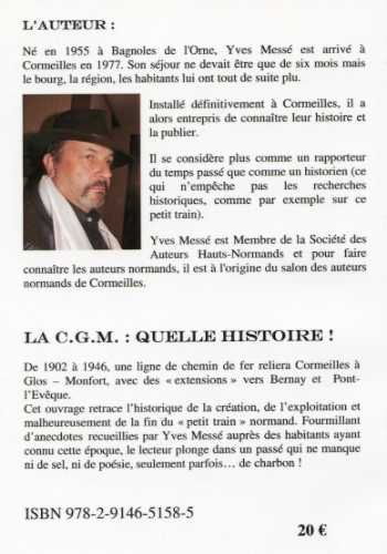 Quatrième de couverture de « LA C.G.M. QUELLE HISTOIRE »