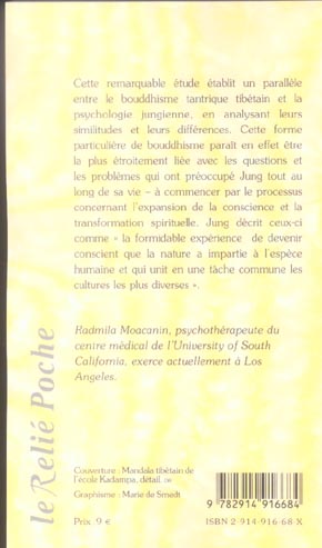 Quatrième de couverture de « C.G. JUNG ET LA SAGESSE TIBETAINE »