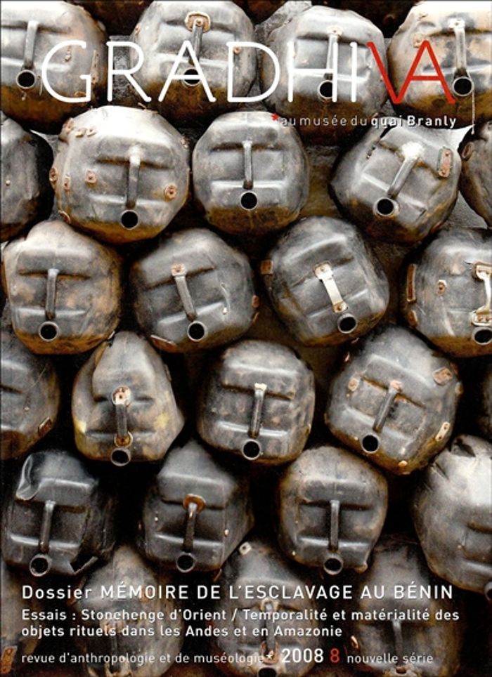 Couverture du livre « GRADHIVA N 8 - MEMOIRE DE L'ESCLAVAGE AU BENIN - VOL08 » de Collectif, librairie Les Contes Infusés à Corte