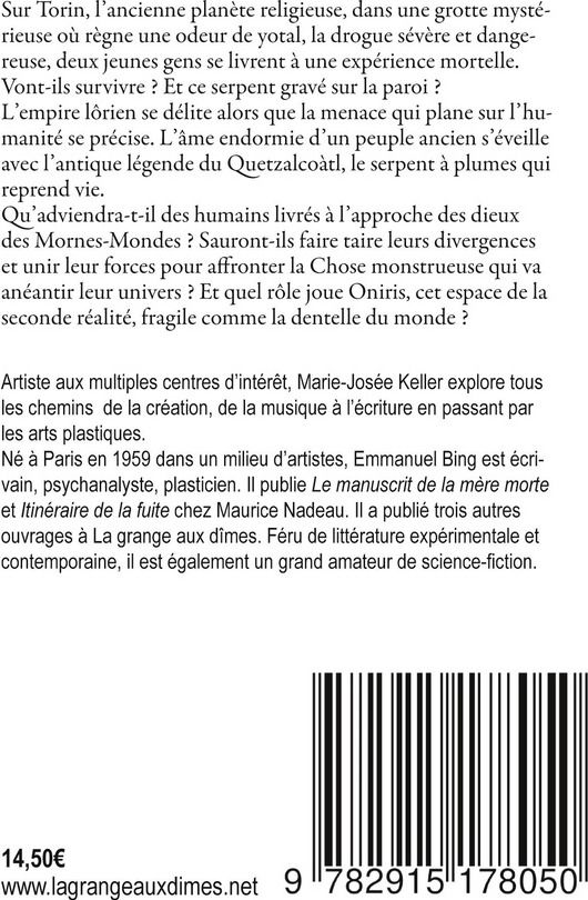 Quatrième de couverture de « Les mornes-mondes : les chemins d'Oniris II »