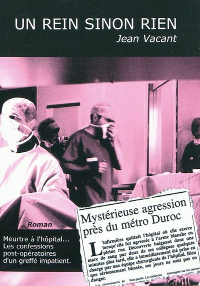 Couverture du livre « UN REIN SINON RIEN » de Jean Vacant, librairie Les Contes Infusés à Corte