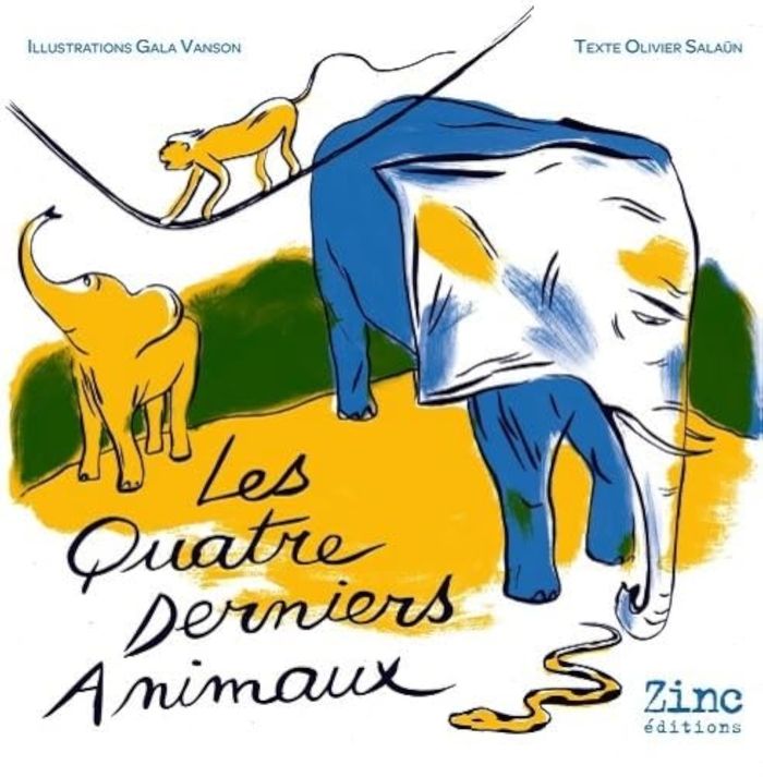 Couverture du livre « LES QUATRE DERNIERS ANIMAUX » de Salaun/vanson, librairie Les Contes Infusés à Corte