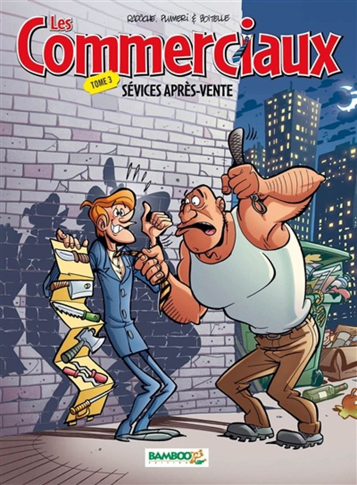 Couverture du livre « LES COMMERCIAUX - TOME 03 - SEVICES APRES VENTES » de Plumeri/boitelle, librairie Les Contes Infusés à Corte