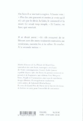Quatrième de couverture de « ENCORE UNE ATTAQUE SILENCIEUSE »
