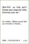 Quatrième de couverture de « LA RENTREE DE CALINE »