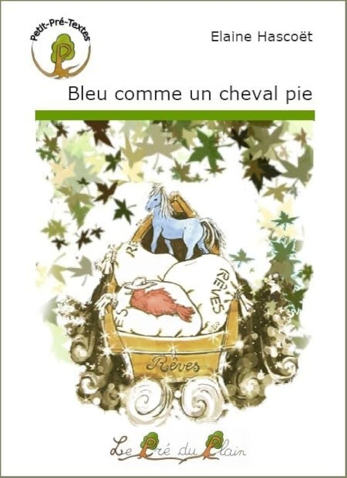 Couverture du livre « BLEU COMME UN CHEVAL PIE » de Hascoet Elaine, librairie Les Contes Infusés à Corte