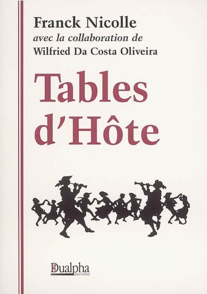 Couverture du livre « TABLES D'HOTE » de Franck Nicolle, librairie Les Contes Infusés à Corte