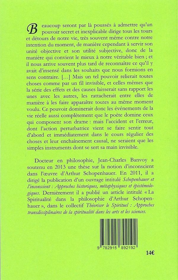 Quatrième de couverture de « Mémoires sur les sciences occultes »
