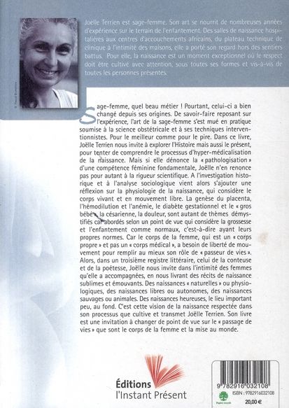 Quatrième de couverture de « PASSAGE DE VIES - POUR UNE NAISSANCE LIBRE »