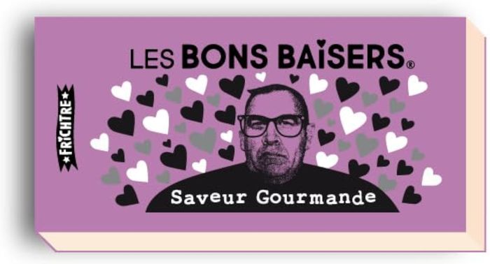 Couverture du livre « BONS BAISERS XXL SAVEUR GOURMANDE - CARNET DE BONS "SPECIALE PRESBYTIE" POUR OFFRIR DES BAISERS » de Serge Morinbedou, librairie Les Contes Infusés à Corte