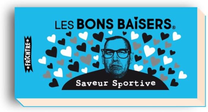 Couverture du livre « LES BONS BAISERS XXL SAVEUR SPORTIVE - CARNET DE BONS "SPECIAL PRESBYTIE" POUR OFFRIR DES BAISERS » de Serge Morinbedou, librairie Les Contes Infusés à Corte