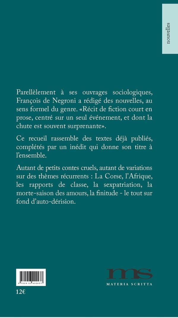 Quatrième de couverture de « FIASCO EN FLEUR »