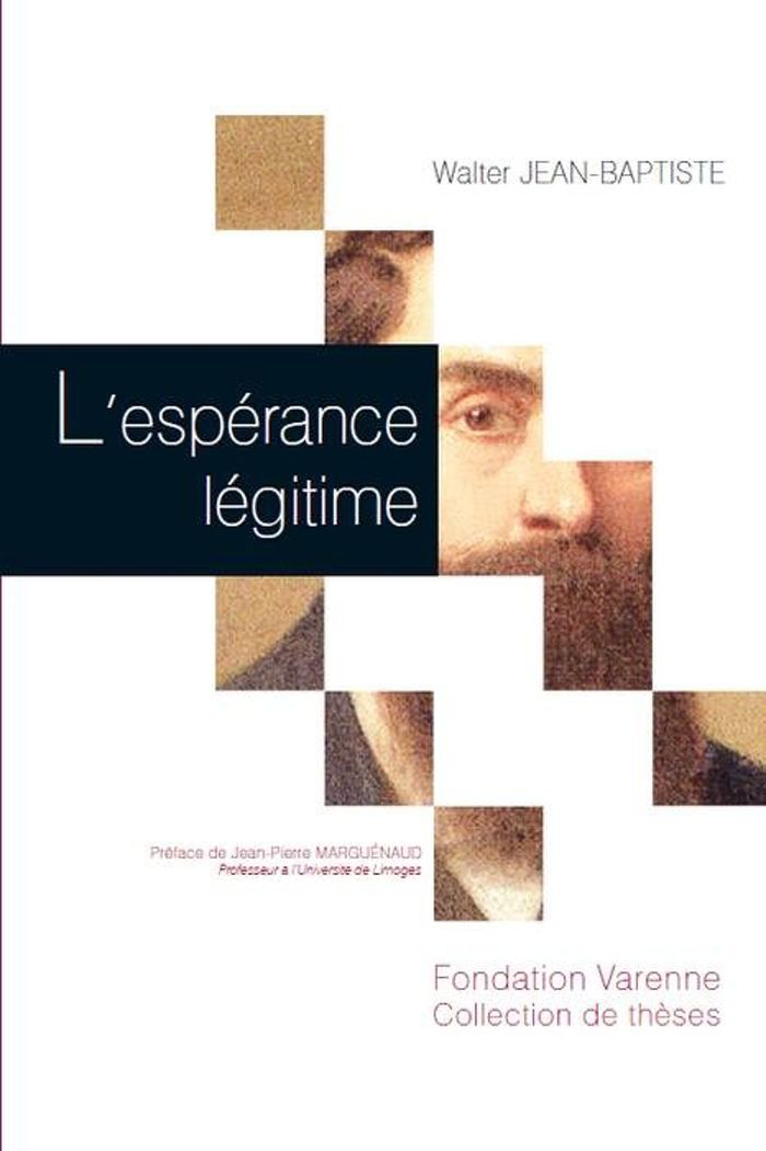 Couverture du livre « L'ESPERANCE LEGITIME » de Walter Jean-Baptiste, librairie Les Contes Infusés à Corte