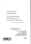 Quatrième de couverture de « APRES, JE ME TAIRAI »