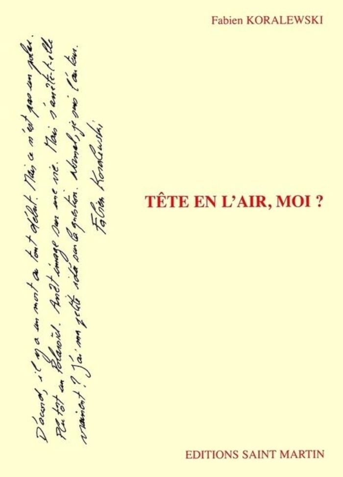 Couverture du livre « TETE EN L'AIR, MOI ? », librairie Les Contes Infusés à Corte